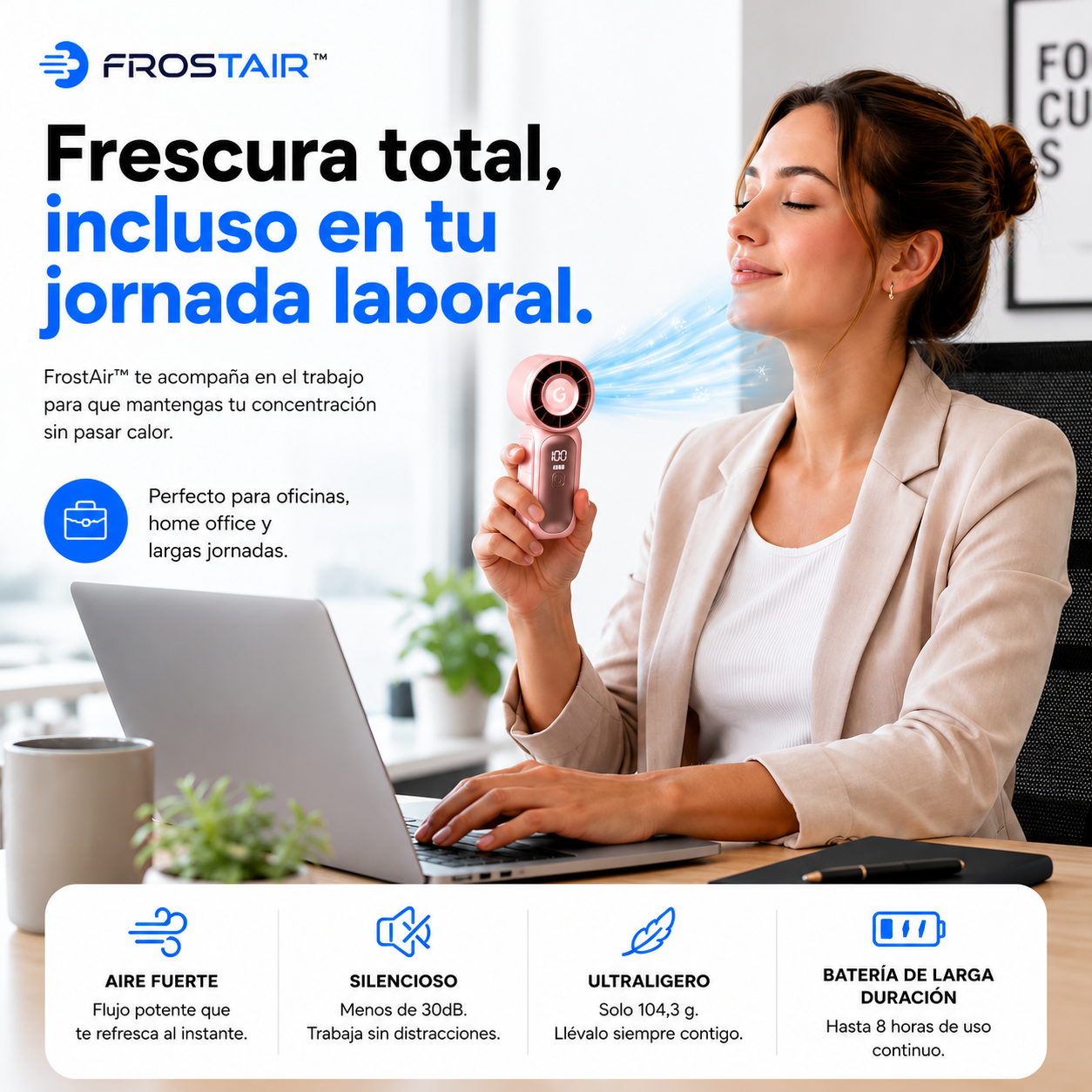 FrostAir™ Ventilador Portátil de Tubo