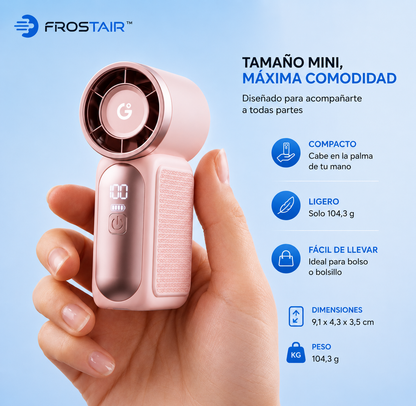 FrostAir™ Ventilador Portátil de Tubo – Mini Ventilador Recargable USB